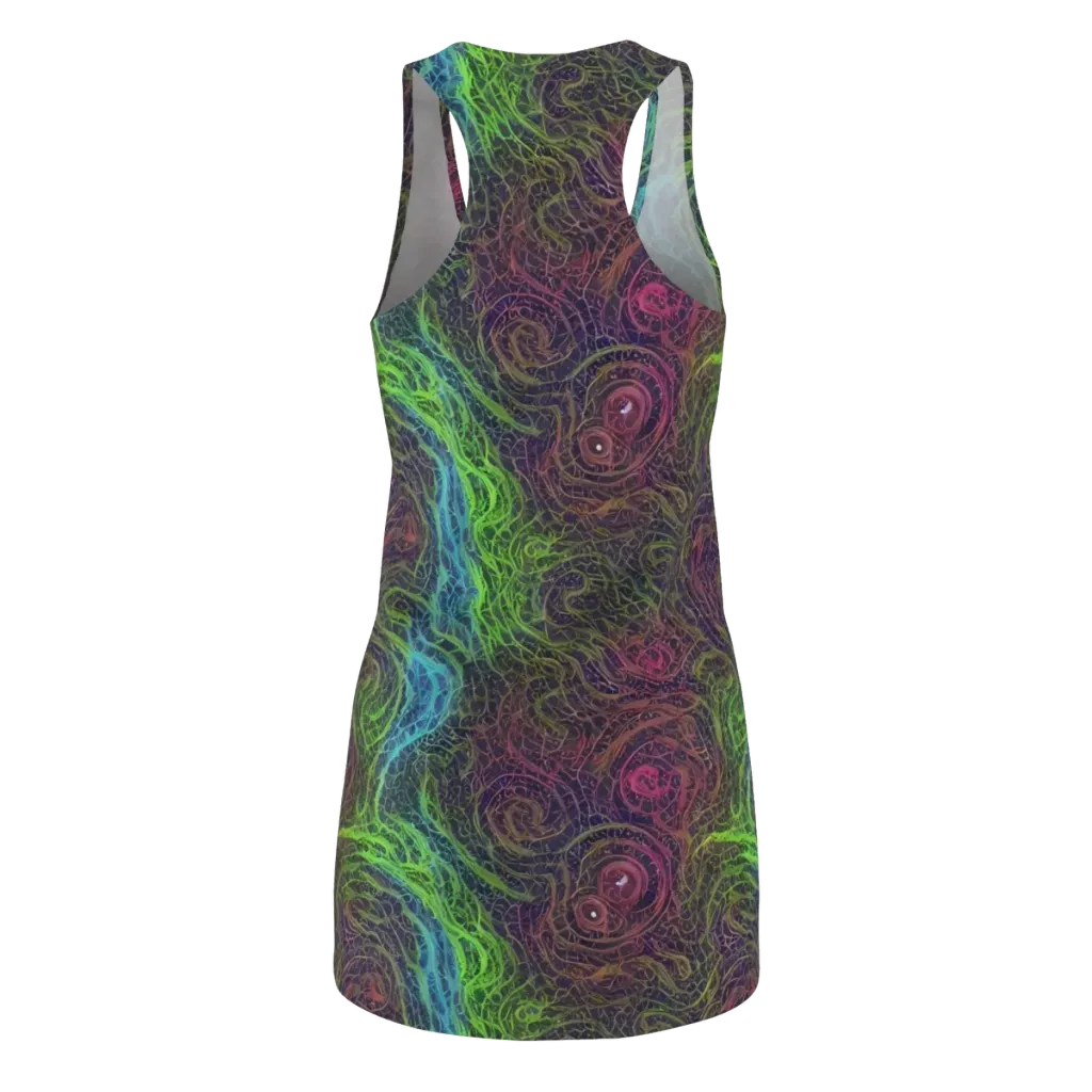 Chromatic Tangled on Racerback Dress — Back