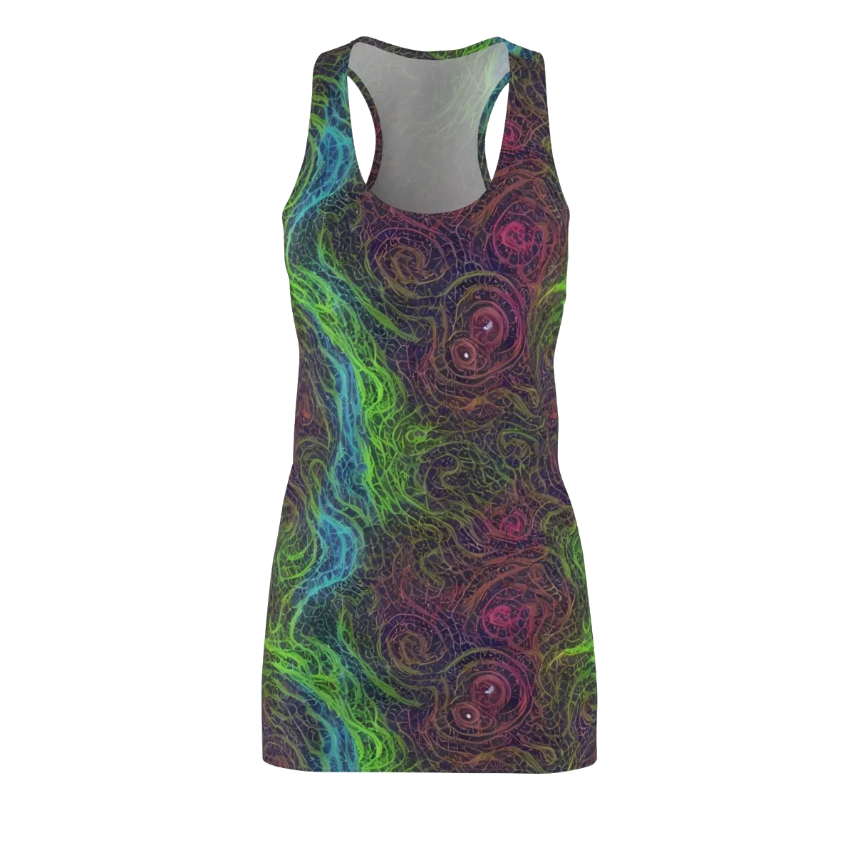Chromatic Tangled on Racerback Dress — Front