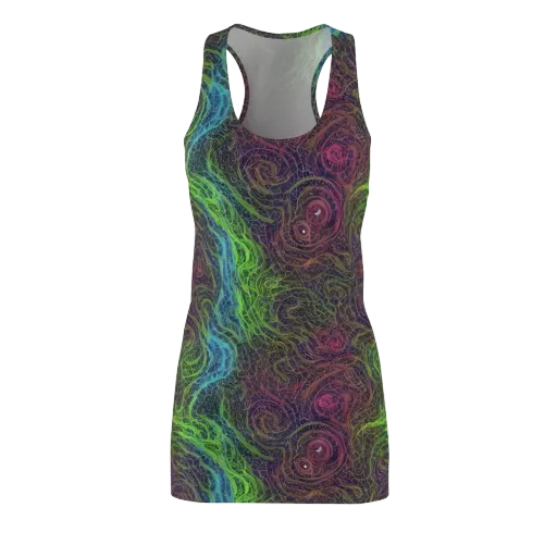 Chromatic Tangled on a Racerback Dress
