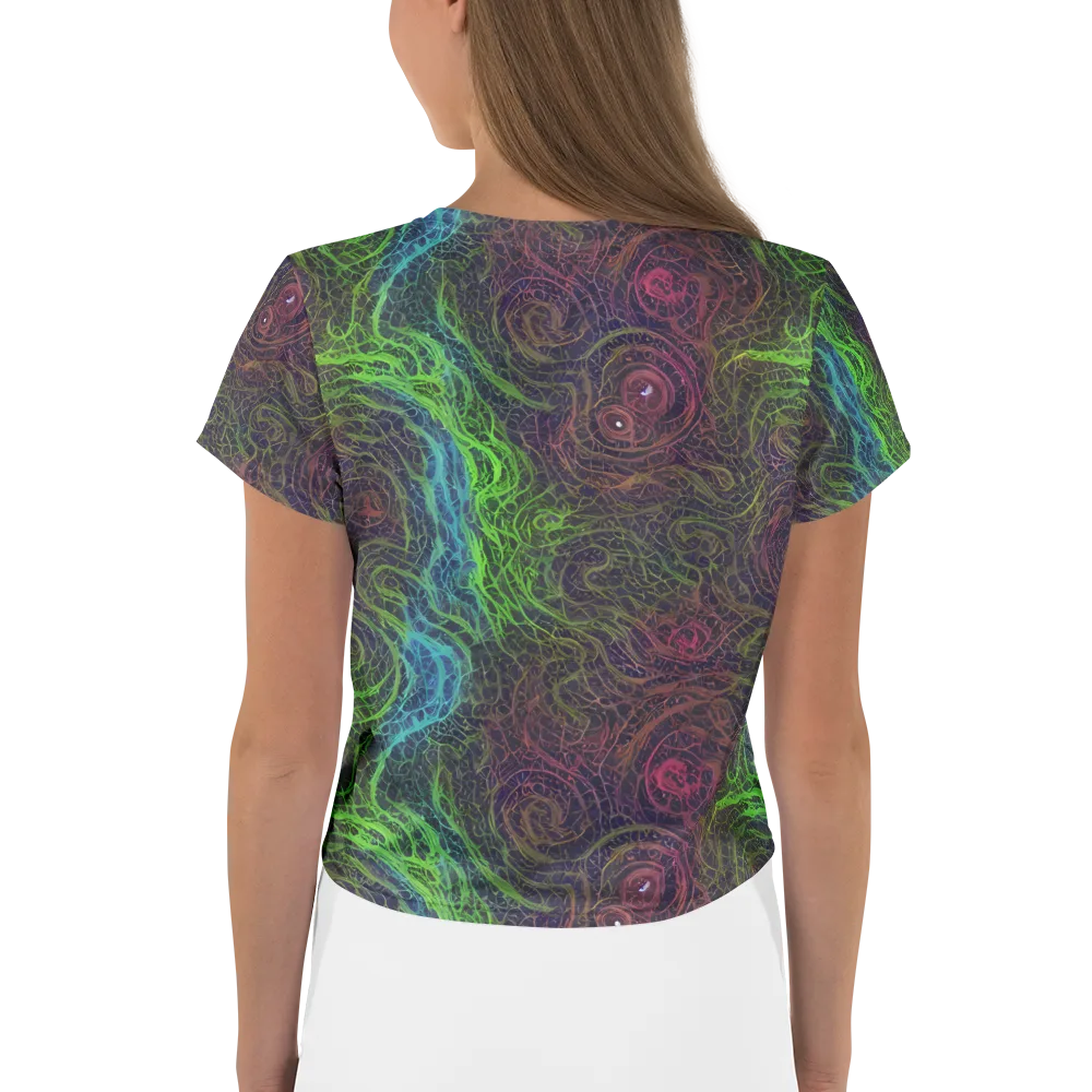 Chromatic Tangled on Crop Tee — Back