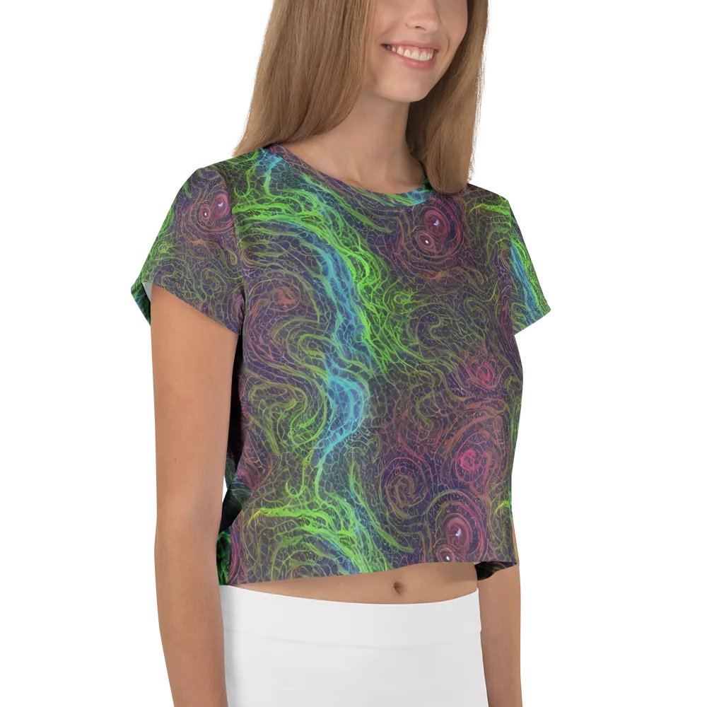 Chromatic Tangled on Crop Tee — Right