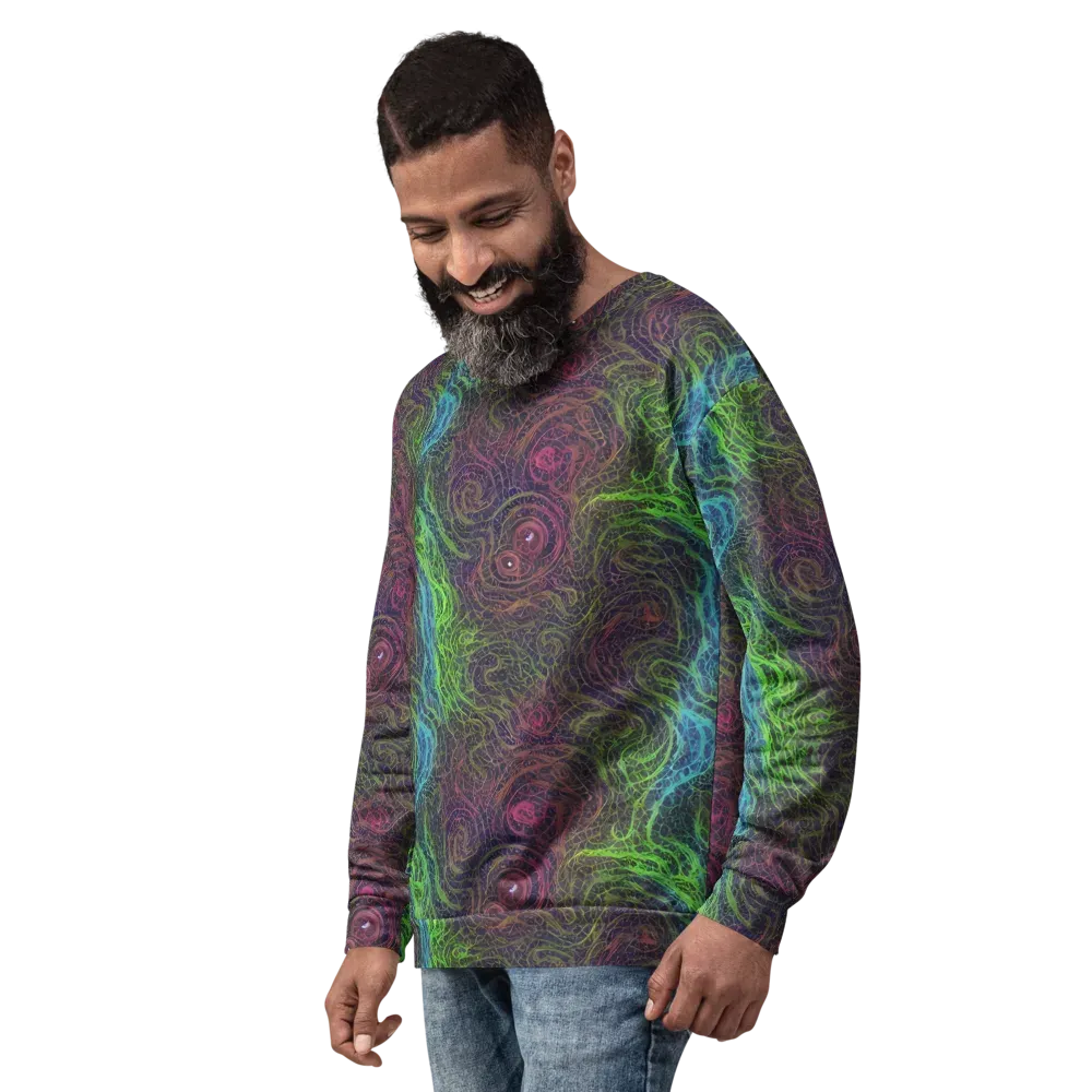 Chromatic Tangled on Sweatshirt — Left Front
