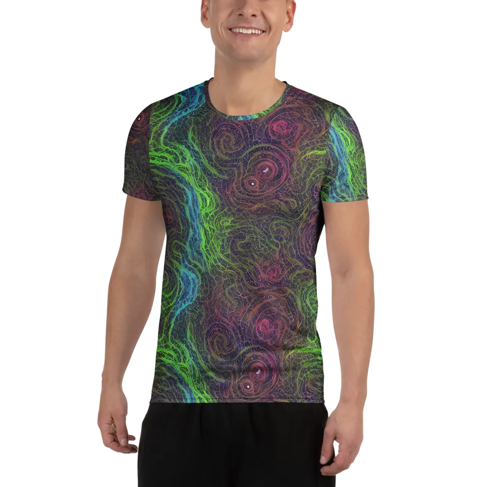 Chromatic Tangled on Men's Athletic T-Shirt — Front