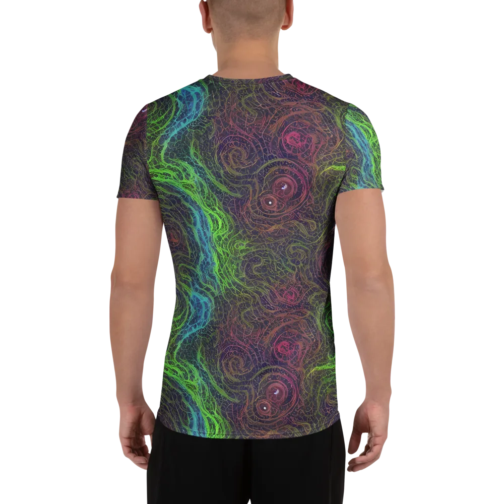 Chromatic Tangled on Men's Athletic T-Shirt — Back