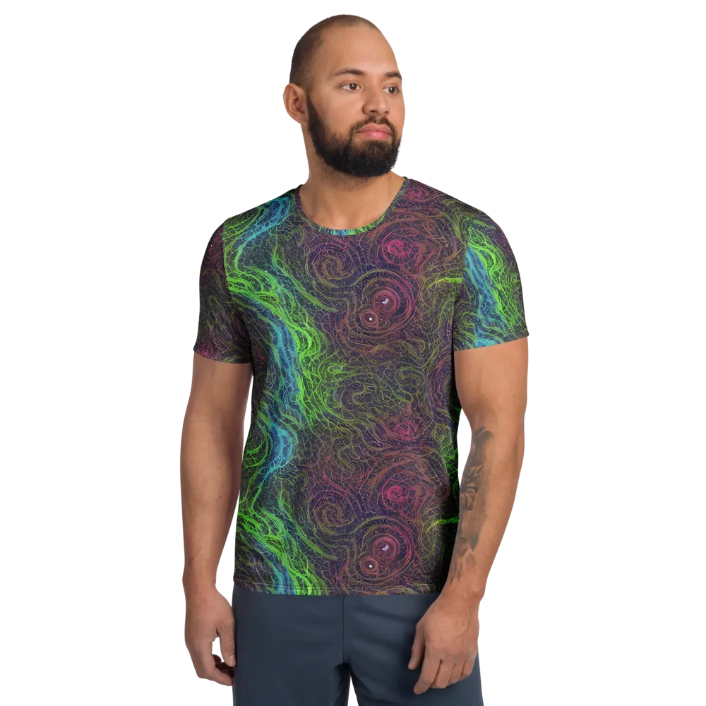 Chromatic Tangled on Men's Athletic T-Shirt — Front