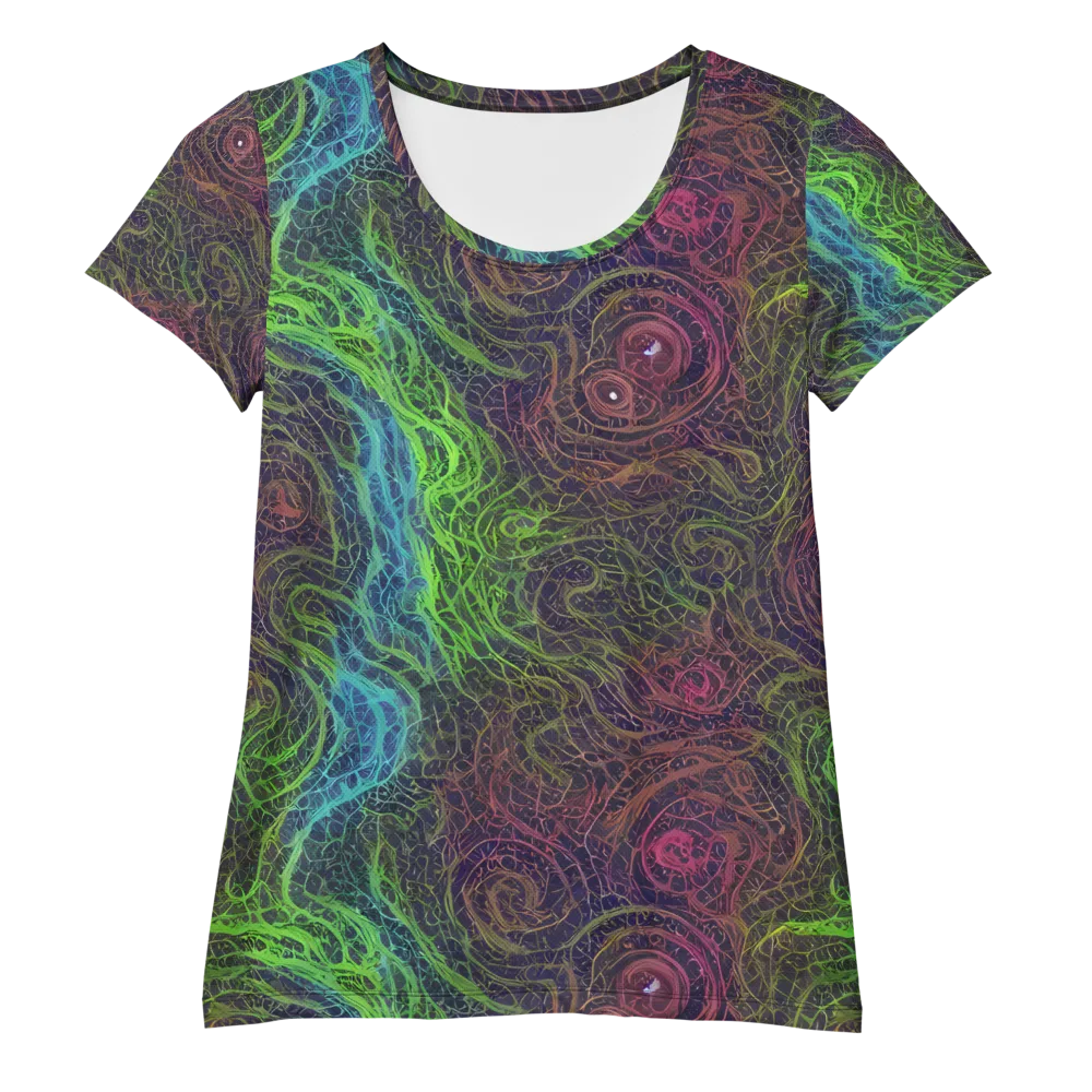 Chromatic Tangled on Women's Athletic T-Shirt — Front