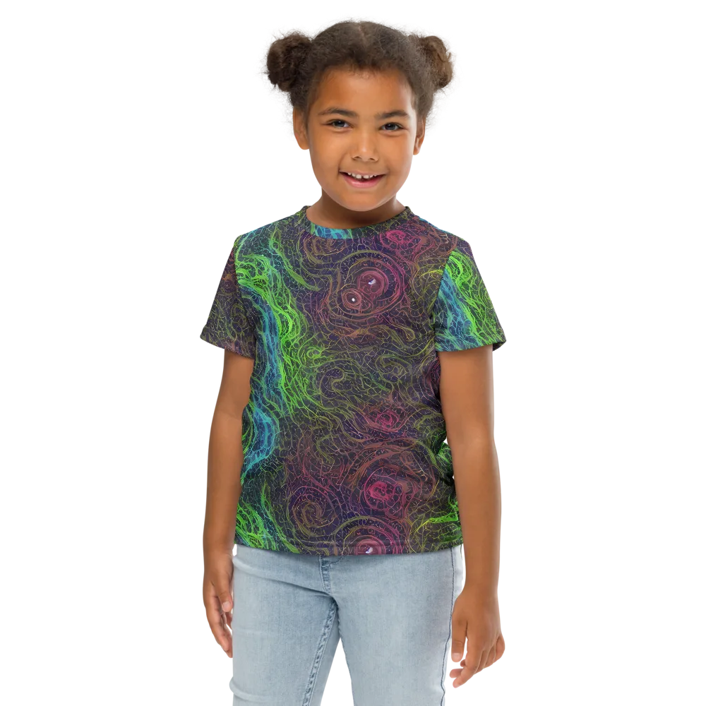 Chromatic Tangled on Kids Crew Neck T-Shirt — Front
