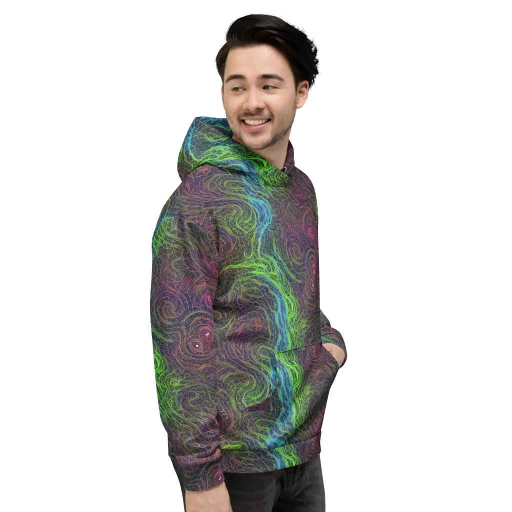 Chromatic Tangled on Hoodie — Right