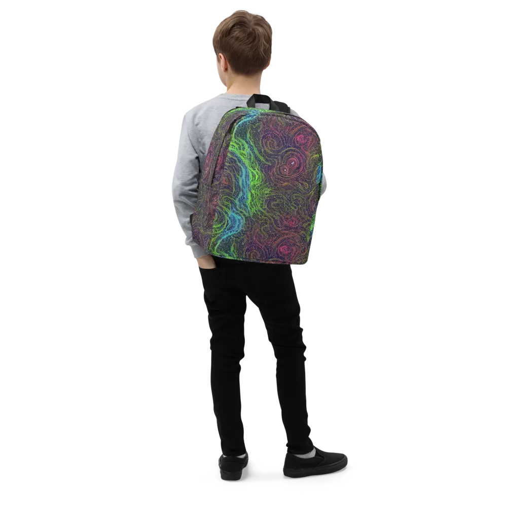 Chromatic Tangled on Minimalist Backpack — Right Front