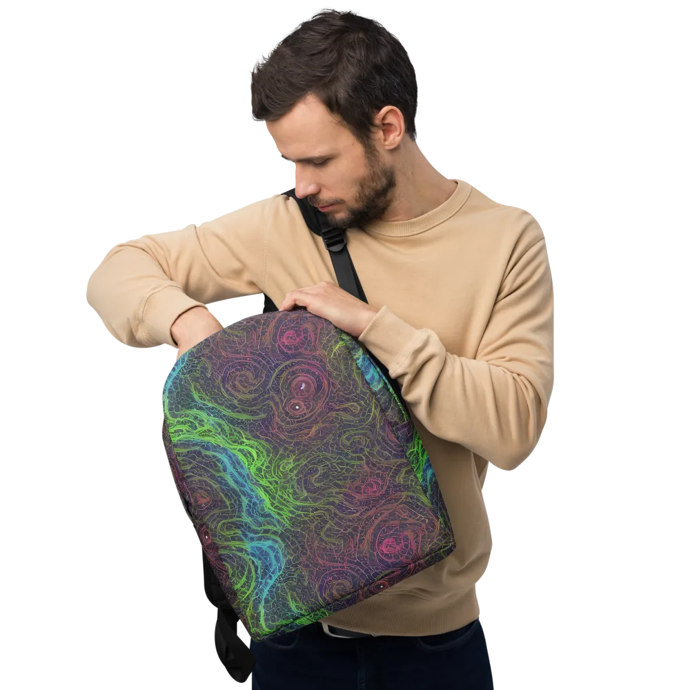 Chromatic Tangled on Minimalist Backpack — Front