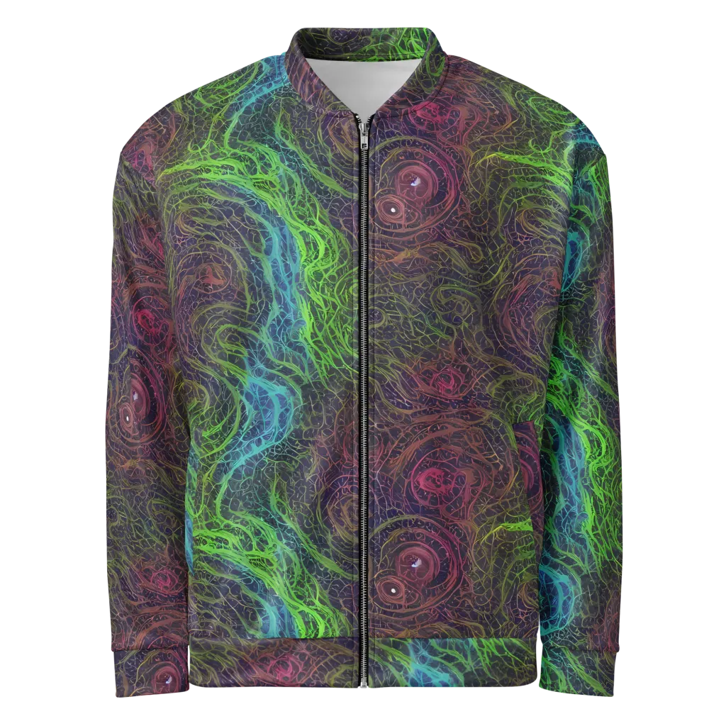 Chromatic Tangled on Bomber Jacket — Front