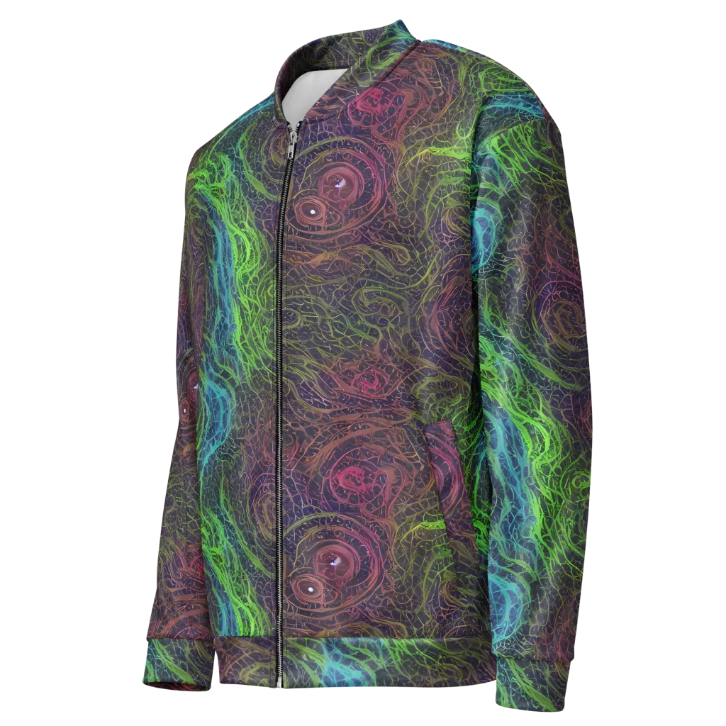 Chromatic Tangled on Bomber Jacket — Left Front