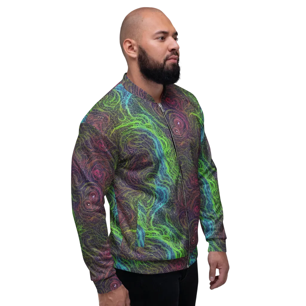 Chromatic Tangled on Bomber Jacket — Right