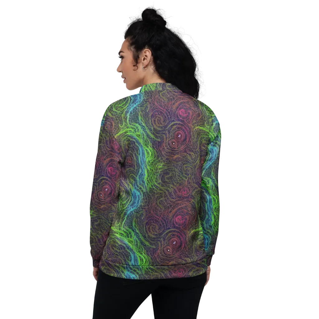 Chromatic Tangled on Bomber Jacket — Back