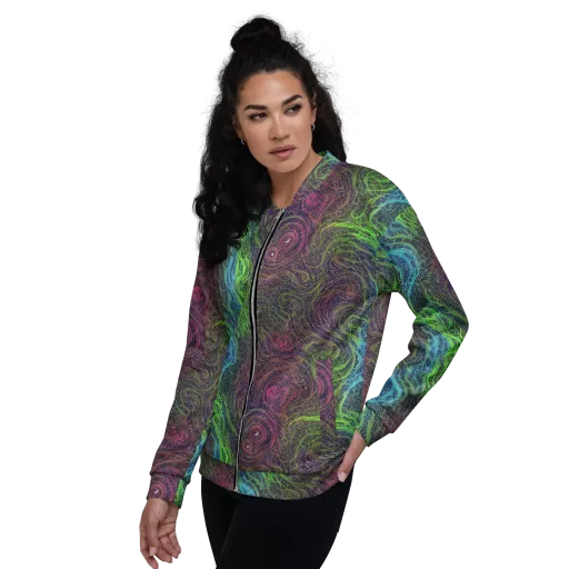 Chromatic Tangled on a Bomber Jacket