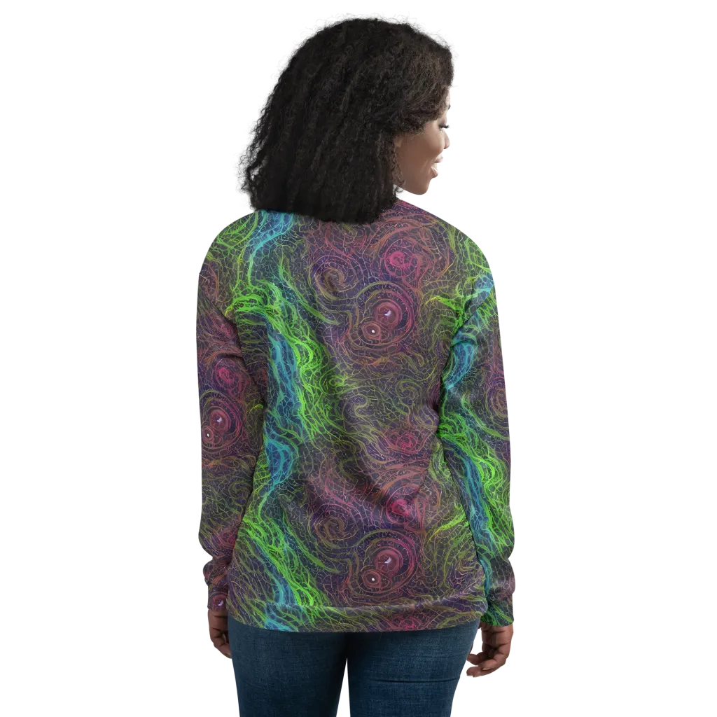 Chromatic Tangled on Bomber Jacket — Back