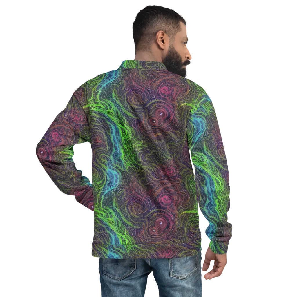 Chromatic Tangled on Bomber Jacket — Back