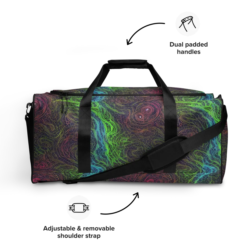 Chromatic Tangled on Duffle Bag — Front