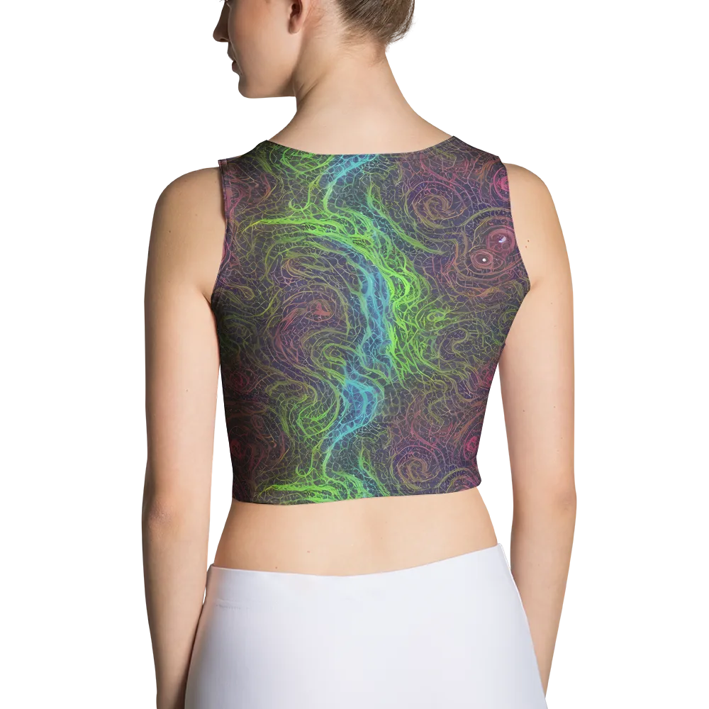 Chromatic Tangled on Crop Top — Back