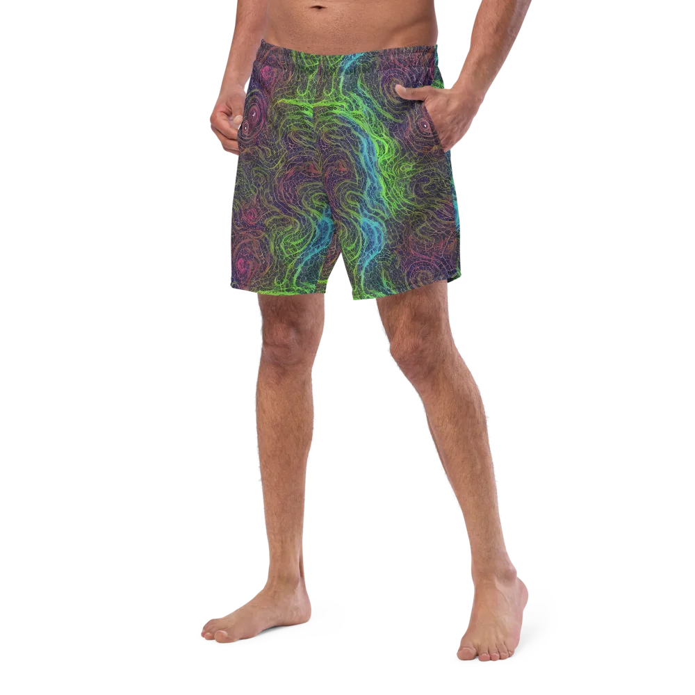 Chromatic Tangled on Swim Trunks — Left Front