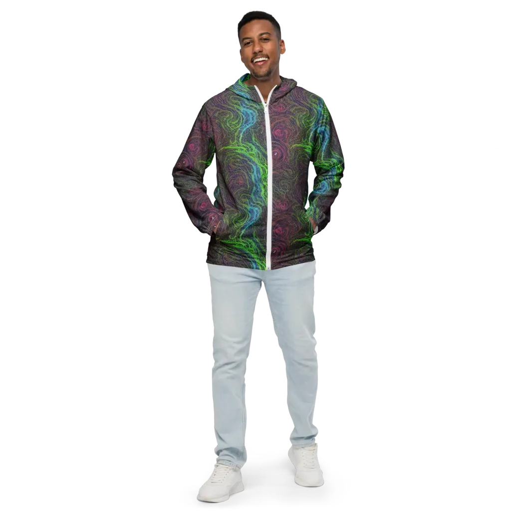 Chromatic Tangled on Men's Windbreaker — Front