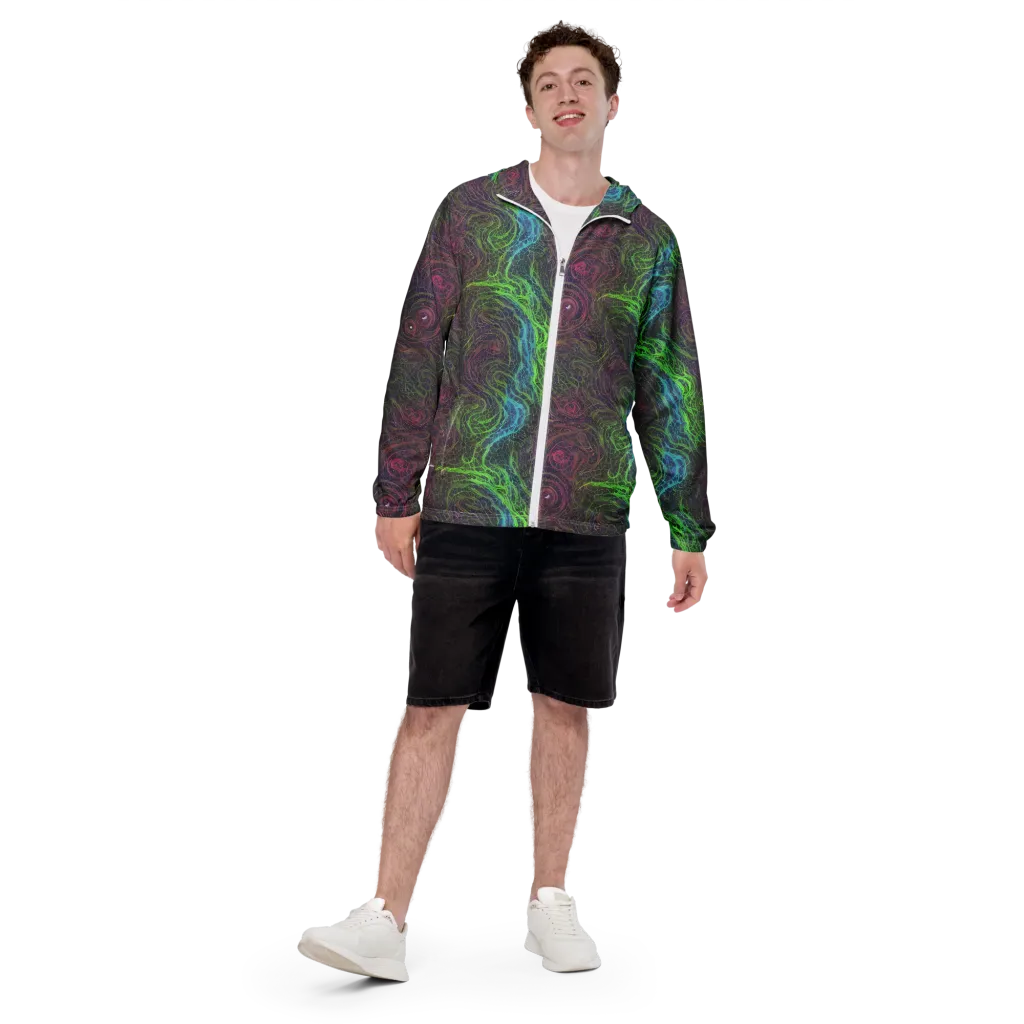 Chromatic Tangled on Men's Windbreaker — Front