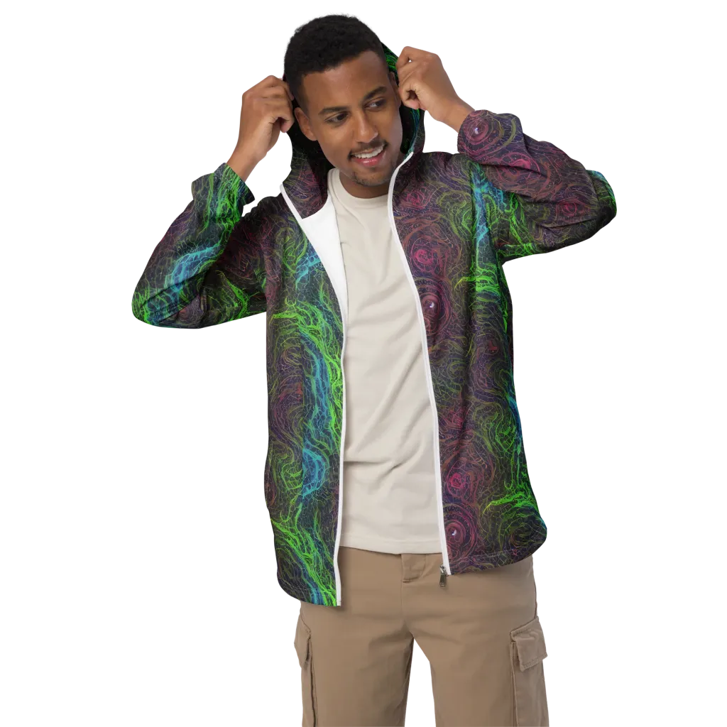 Chromatic Tangled on Men's Windbreaker — Front
