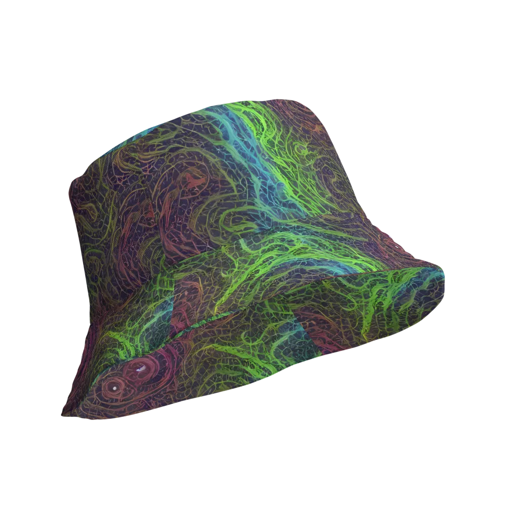 Chromatic Tangled on Reversible Bucket Hat — Product details Outside