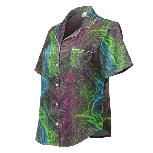 Chromatic Tangled on a Women's Short Sleeve Pajama Top