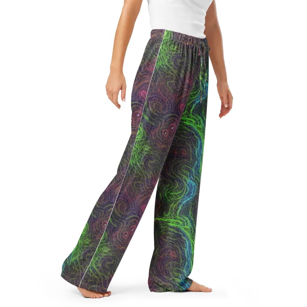 Chromatic Tangled on Women's Pajama Pants — Right Front