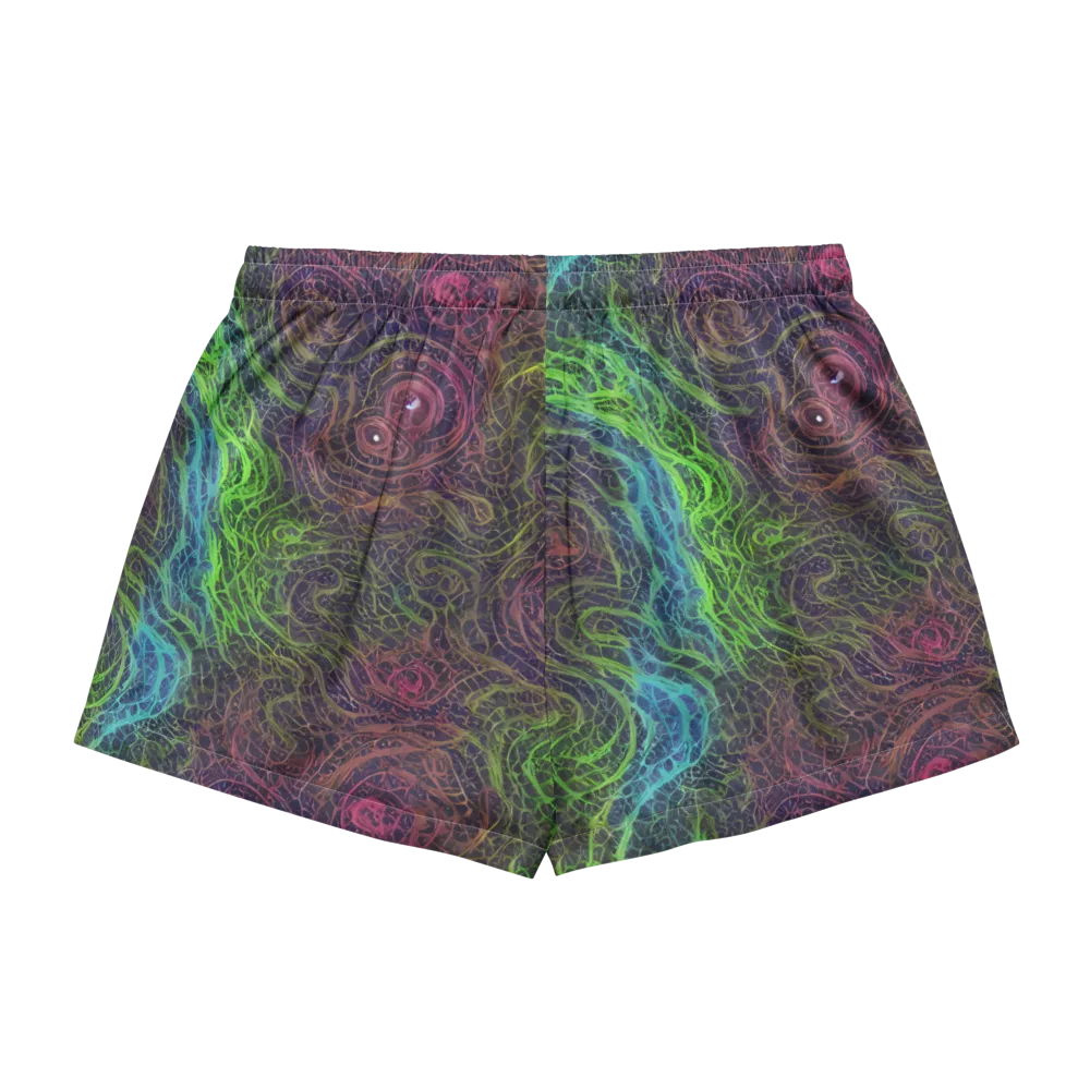 Chromatic Tangled on Women's Pajama Shorts — Back