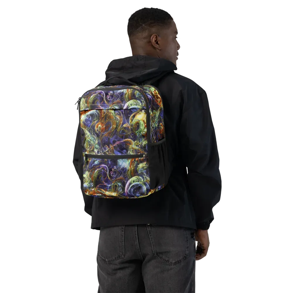 Molten Midnight on Utility Backpack — Back