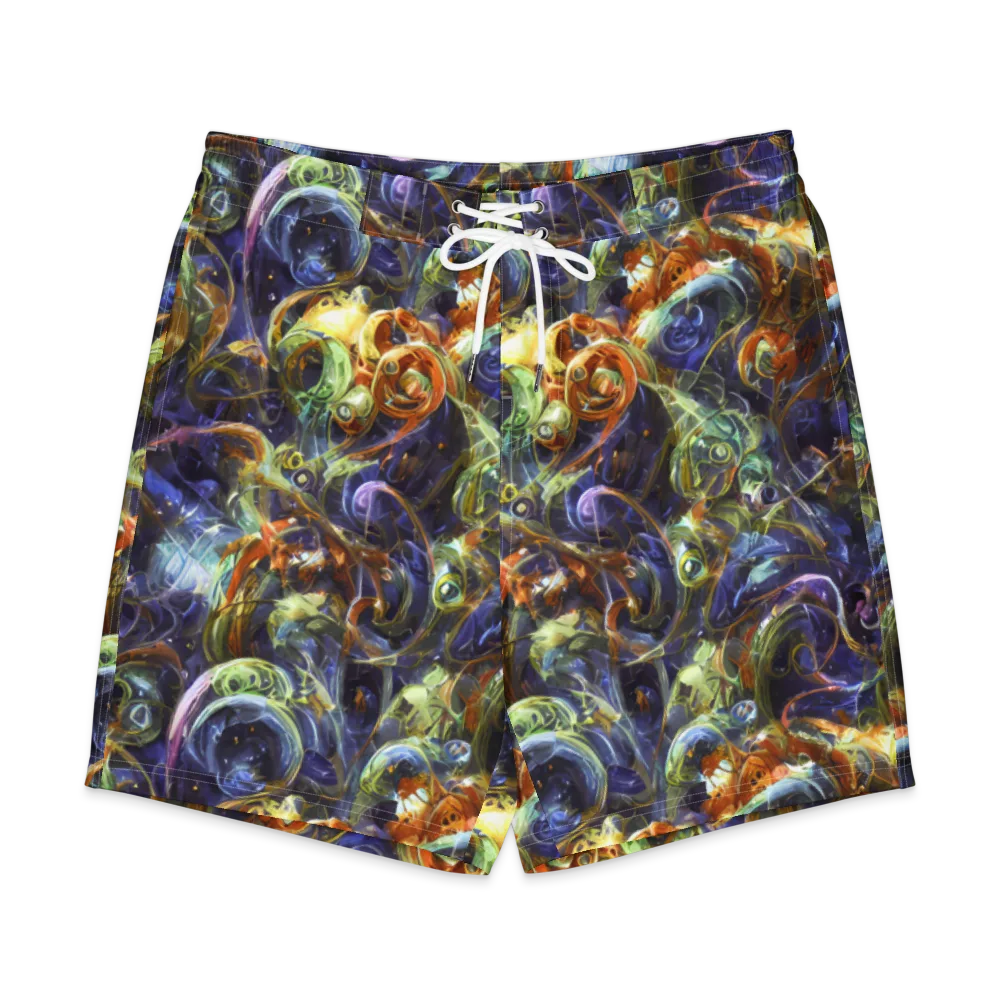 Molten Midnight on Men's Board Shorts — Front