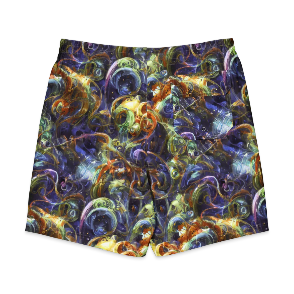 Molten Midnight on Men's Board Shorts — Back