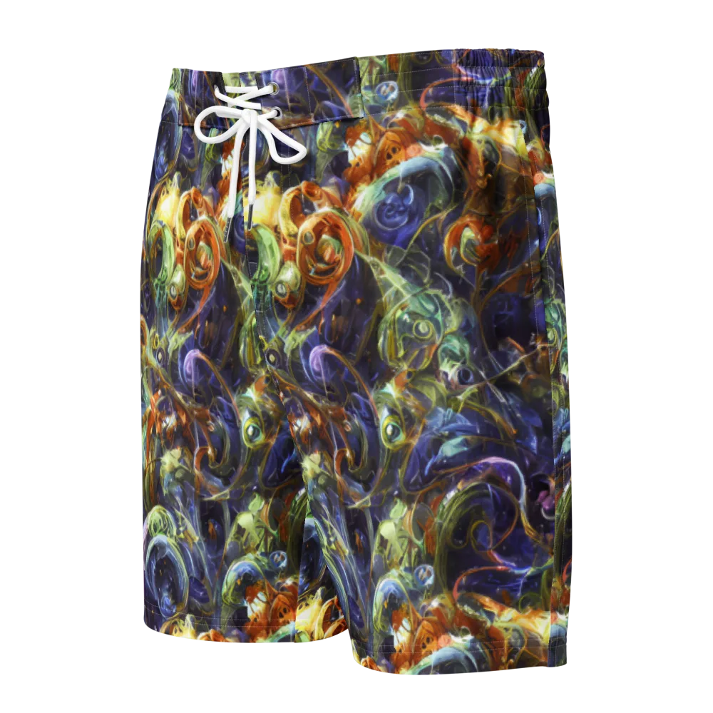 Molten Midnight on Men's Board Shorts — Front
