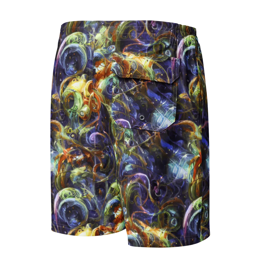 Molten Midnight on Men's Board Shorts — Back
