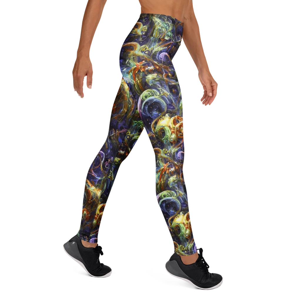 Molten Midnight on Yoga Leggings — Right