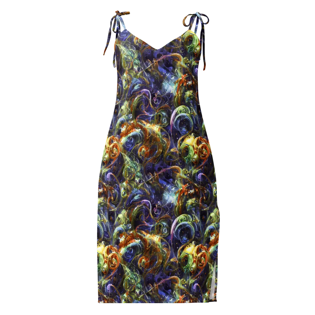 Molten Midnight on Slip Dress — Front