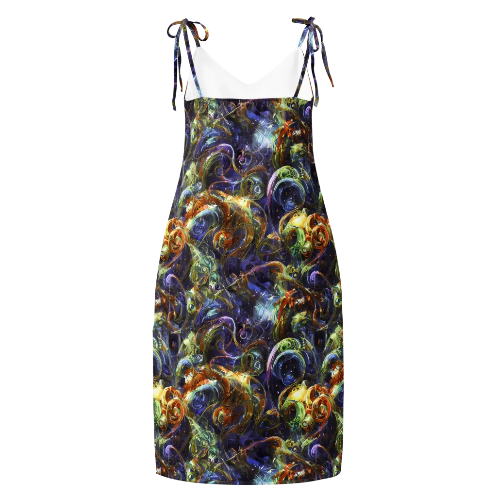 Molten Midnight on Slip Dress — Back