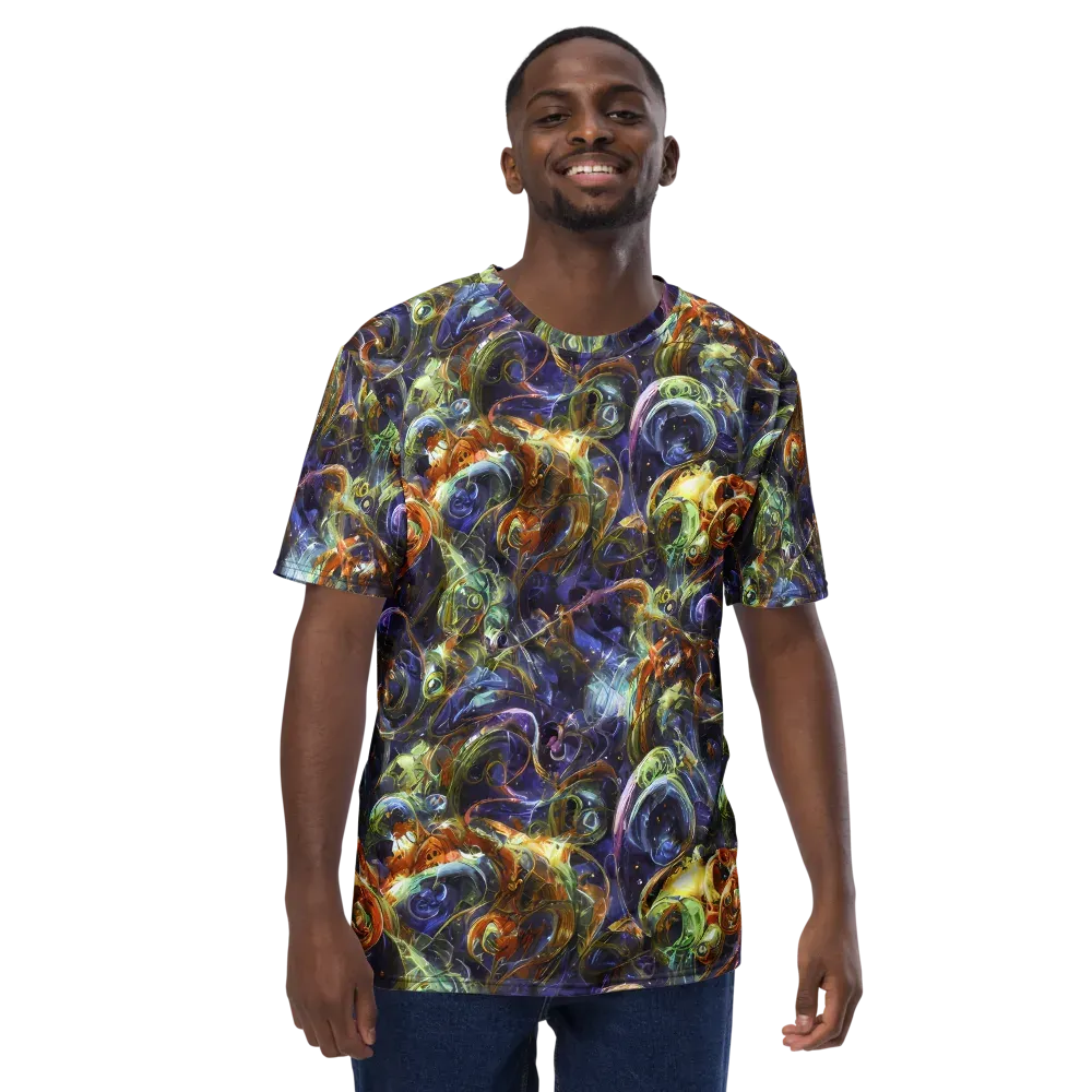 Molten Midnight on Men's Crew Neck T-Shirt — Front