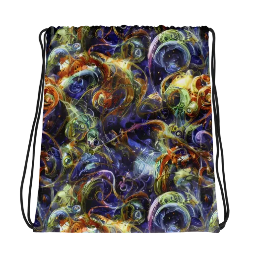 Molten Midnight on a Drawstring Bag