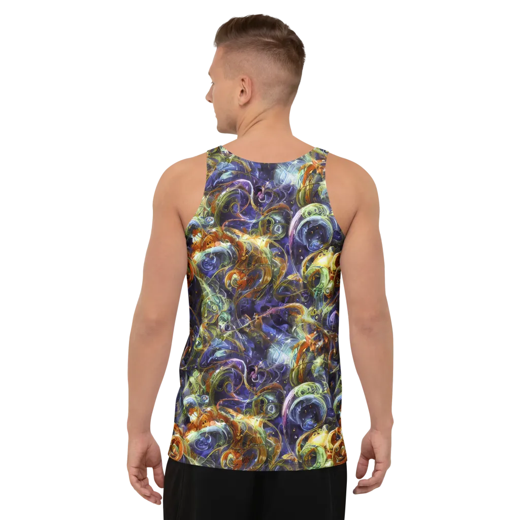 Molten Midnight on Men's Tank Top — Back