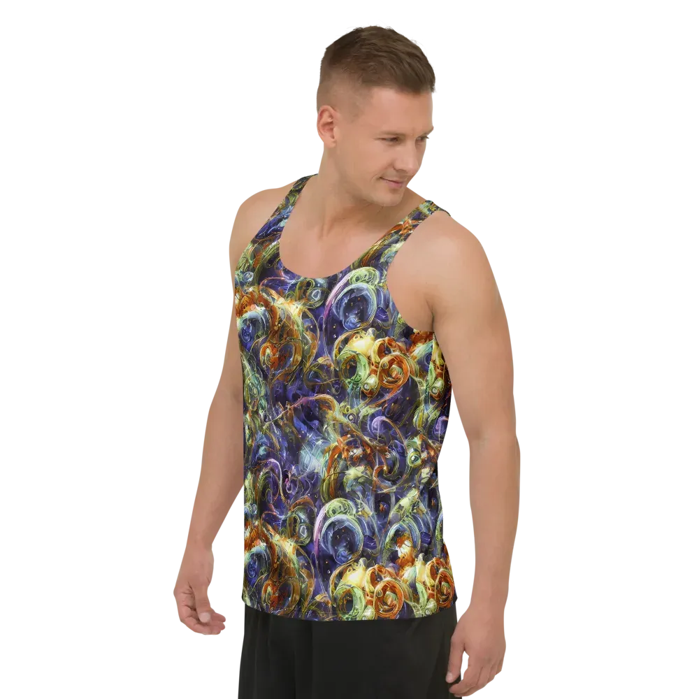 Molten Midnight on Men's Tank Top — Left Front