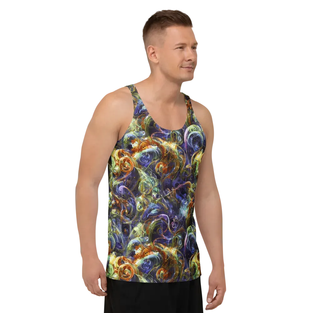 Molten Midnight on Men's Tank Top — Right Front