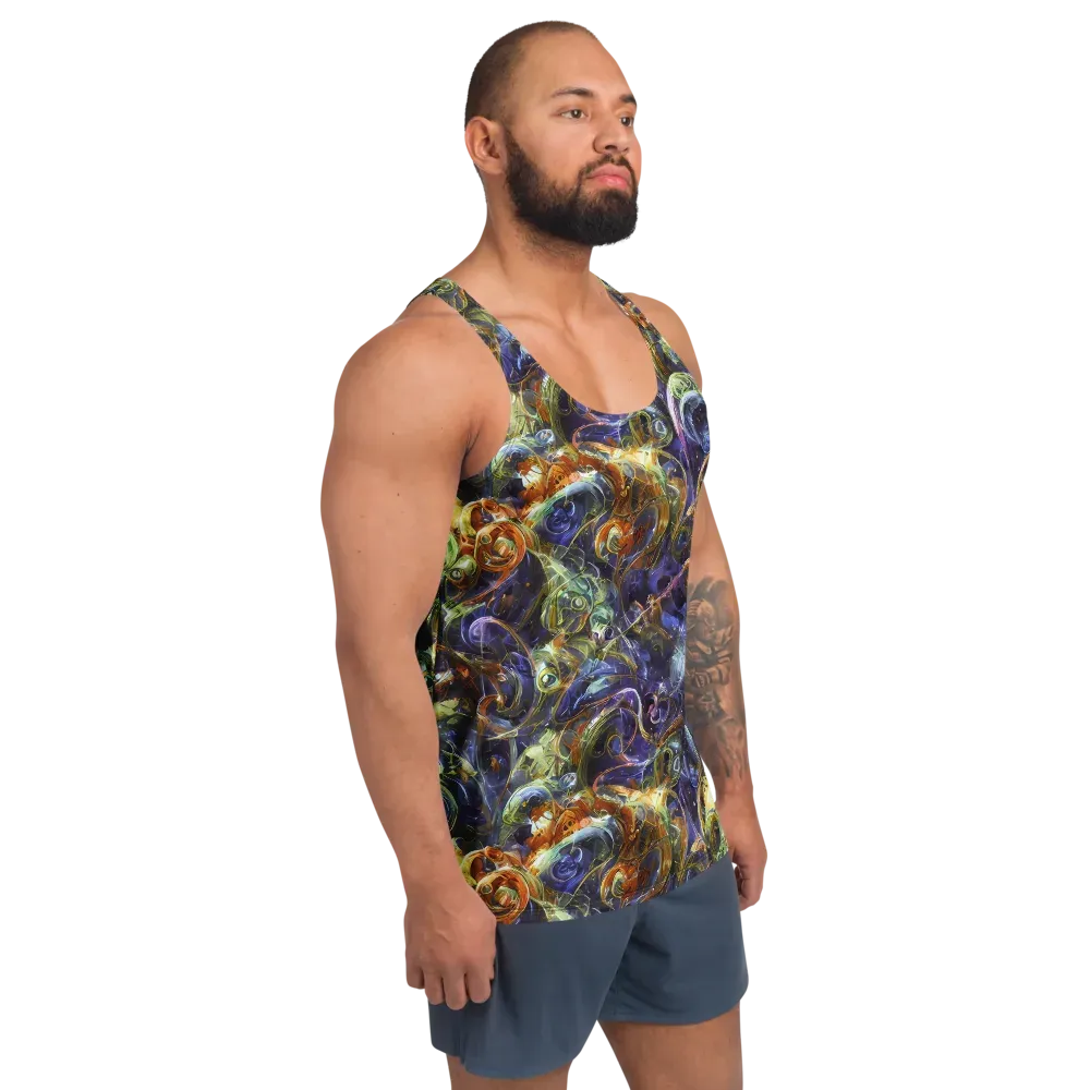 Molten Midnight on Men's Tank Top — Right Front