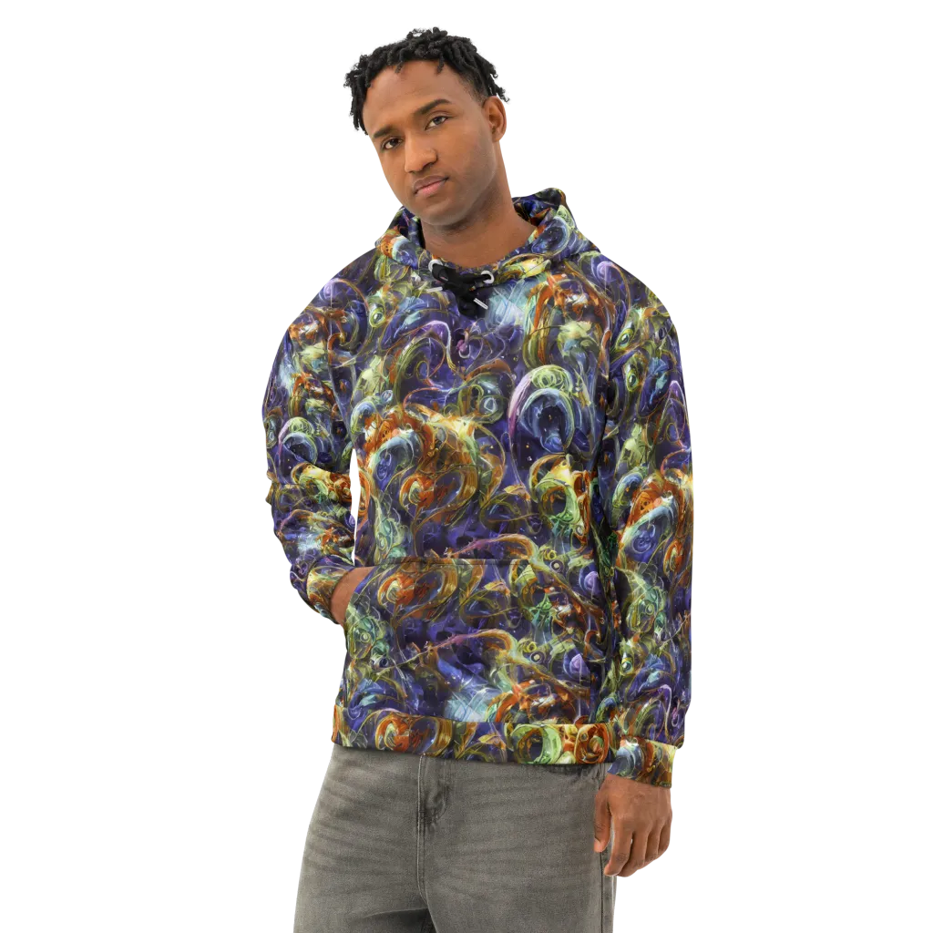 Molten Midnight on Cotton Hoodie — Left Front