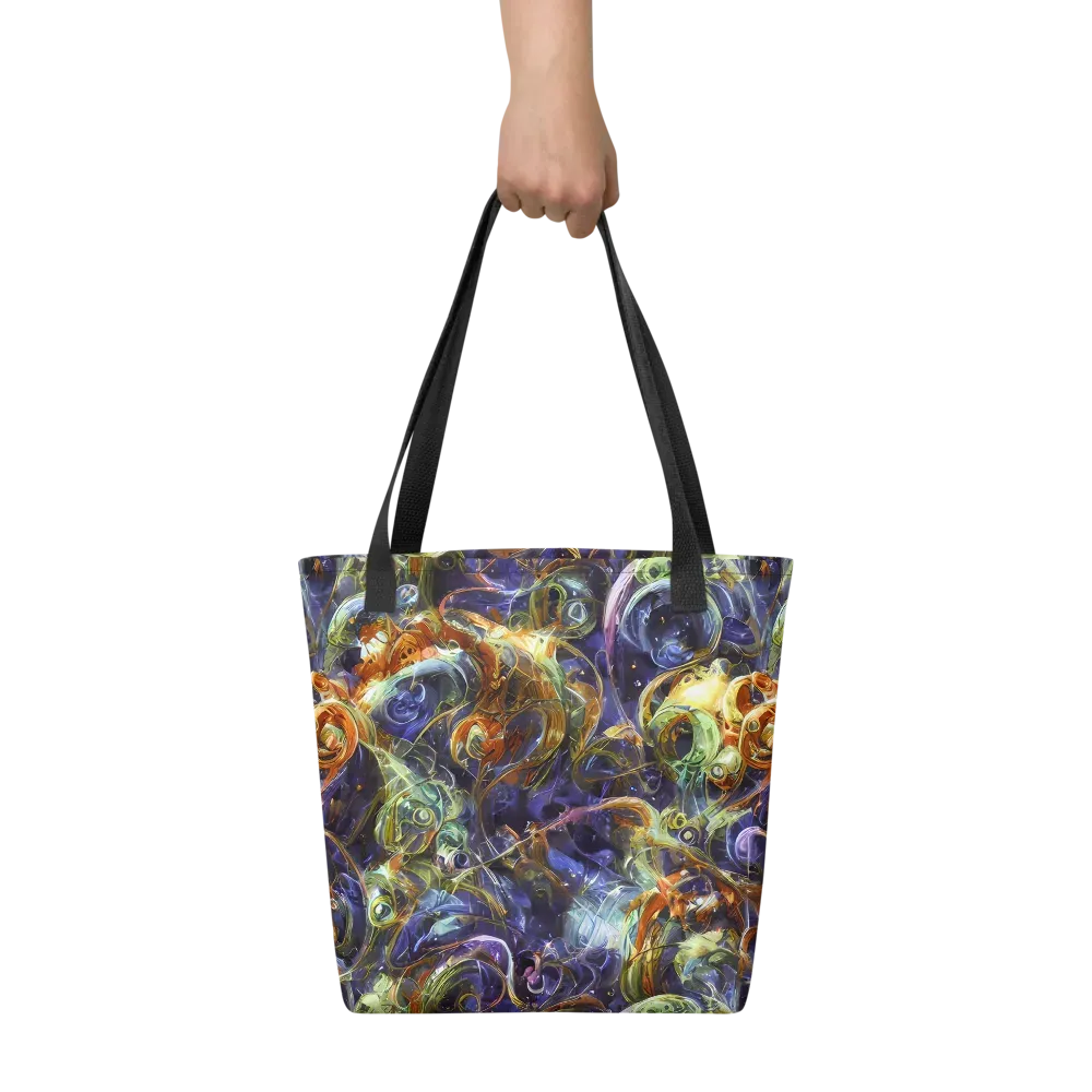 Molten Midnight on Tote Bag — Front