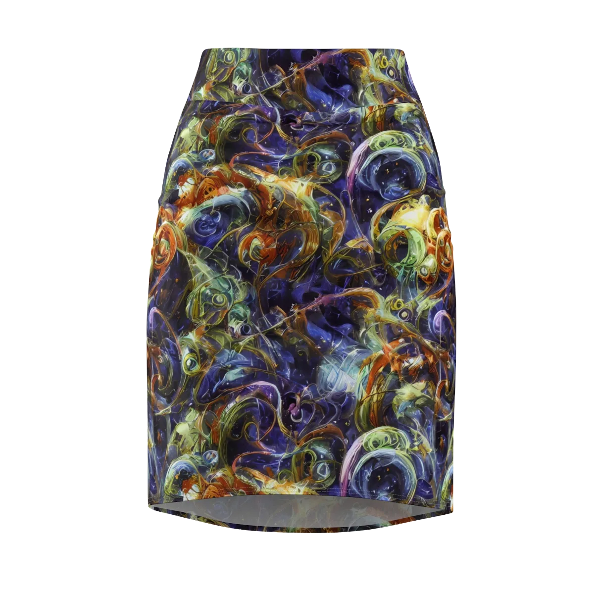 Molten Midnight on Pencil Skirt — Front