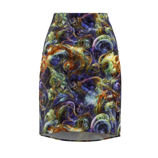 Molten Midnight on a Pencil Skirt