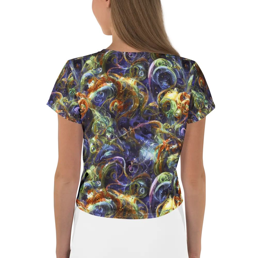 Molten Midnight on Crop Tee — Back
